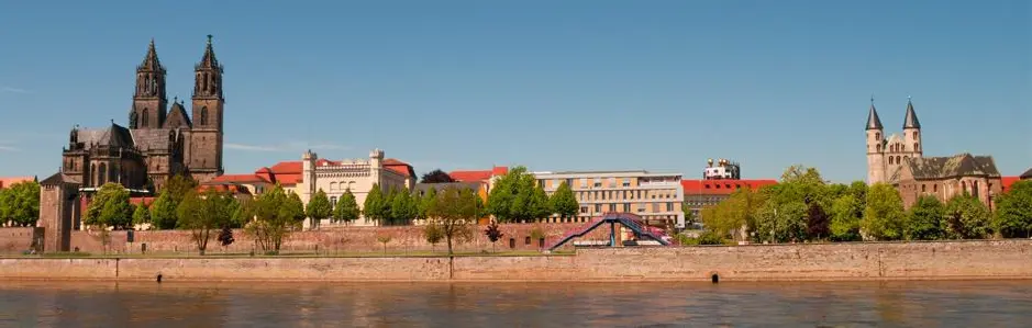 Magdeburg - Blick über die Elbe